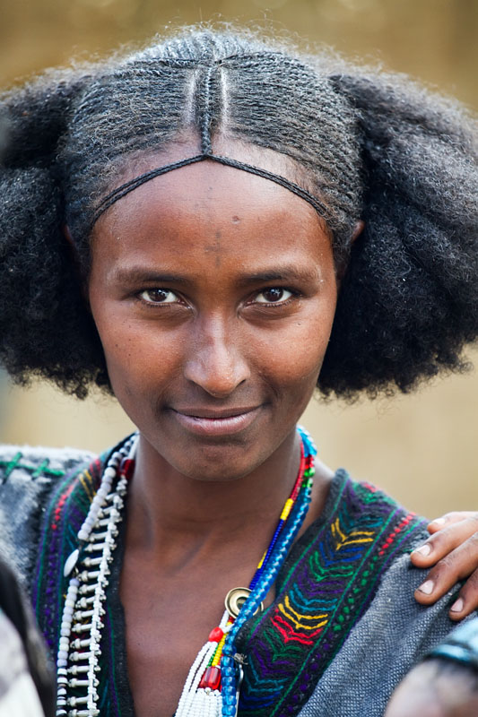 68   Young woman from the Raya Wollo tribe at Hayk market. Ethiopia